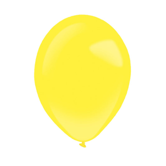 Balon lateksowy z helem, Amscan, 30cm - Standard Yellow Sunshine