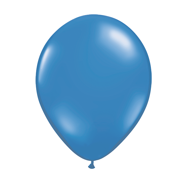 Balon lateksowy z helem, Qualatex, 30cm - Sapphire Blue Krystaliczny