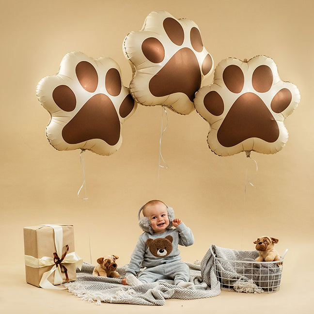 Balon foliowy z helem, Psia Łapka, Grabo, 61cm - Dog Paw
