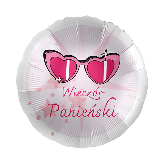 Balon z różowymi okularami to lekki, zabawny akcent, który od razu buduje imprezowy klimat i podkreśla wyjątkowy charakter tego wieczoru.