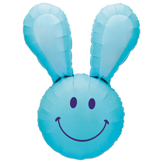 Balon foliowy z helem, Grabo, 94cm - Smiley Bunny Blue