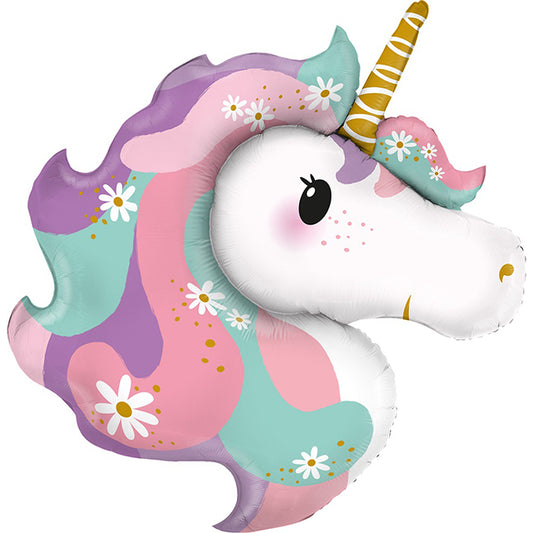 Balon foliowy z helem, jednorożec, Grabo, 82cm - Hippie Unicorn