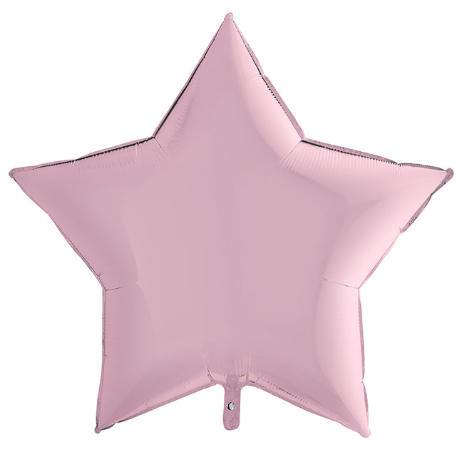 Balon foliowy z helem, różowy, Grabo, 91cm - Gwiazdka XXL