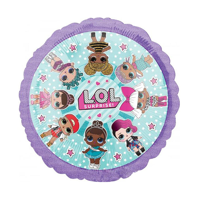 Balon foliowy z helem, okrągły, 45cm - L.O.L. Surprise!