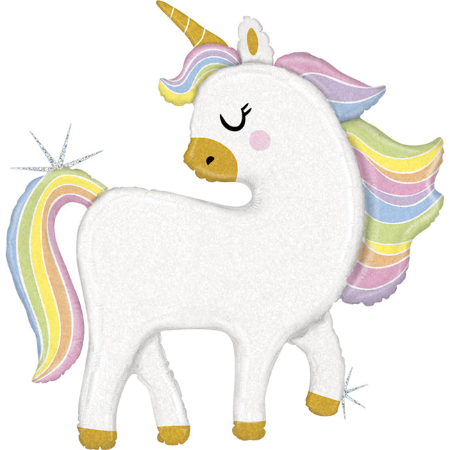 Balon foliowy z helem, Grabo, 122cm - Pastel Unicorn