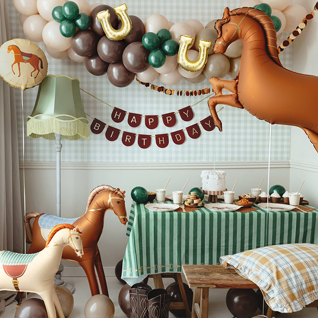 Balon foliowy z helem, Koń, PartyDeco, 120cm - Konik