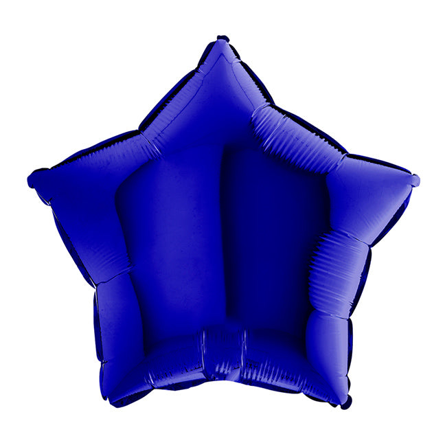 Balon foliowy z helem, niebieski, Grabo, 45cm - Gwiazdka Blue Capri