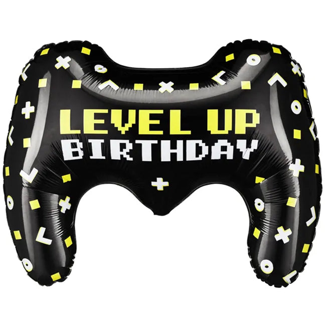 Balon foliowy z helem, Gamepad, PartyDeco, 70cm - Game controller