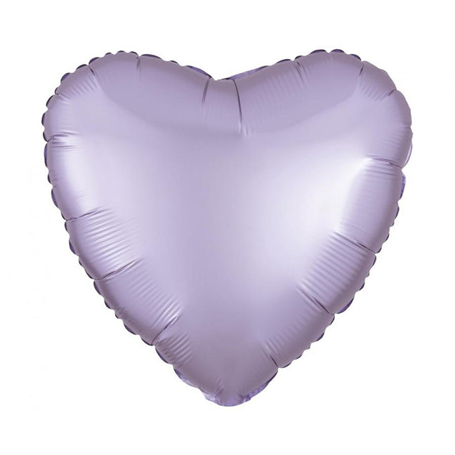 Balon foliowy z helem, fioletowy, Anagram, 45cm - Serce