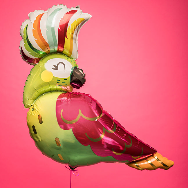Balon foliowy z helem, Anagram, 78cm - Tropikalna Papuga