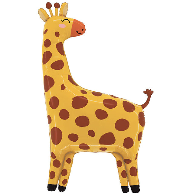 Balon foliowy z helem, Żyrafa, Grabo, 104cm - Jungle Giraffe