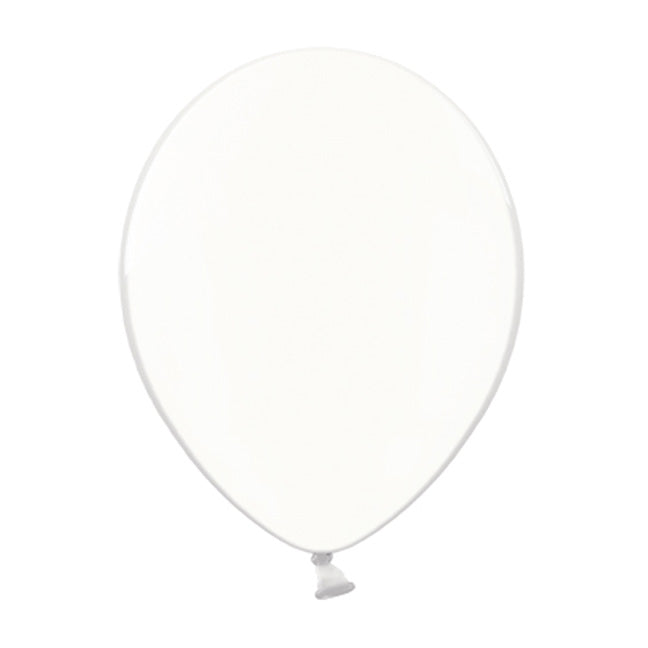 Balon lateksowy z helem, PD, Transparentny / Przeźroczysty, 30cm - Warsaw balloonmakers