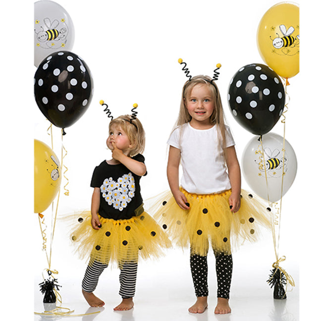 Balon lateksowy z helem, Pszczółki, Bee, Pastel mix, cena za sztukę - Warsaw balloonmakers