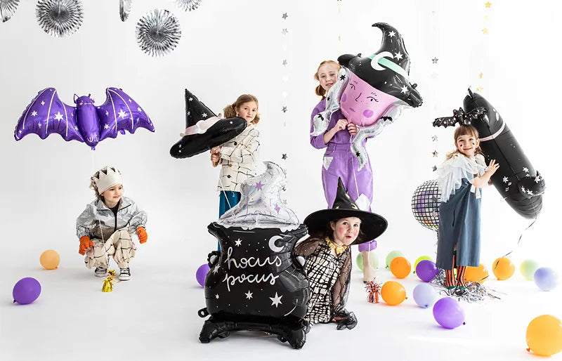 Balon foliowy z helem, PartyDeco, 86cm - Czarownica