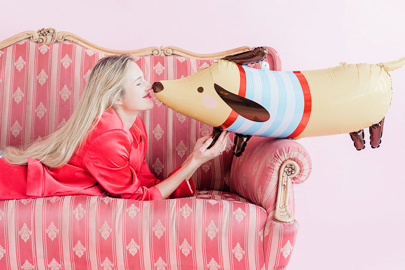 Balon foliowy z helem Jamniczek, PD, 90x40cm - Warsaw balloonmakers