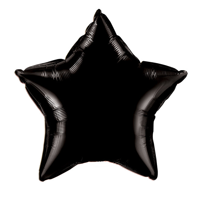 Balon foliowy z helem Gwiazdka, PD, czarna, 48cm - Warsaw balloonmakers
