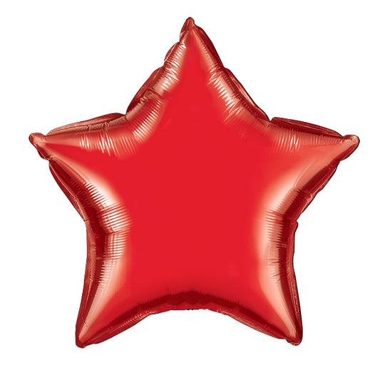 Balon foliowy z helem Gwiazdka, PD, czerwona, 48cm - Warsaw balloonmakers