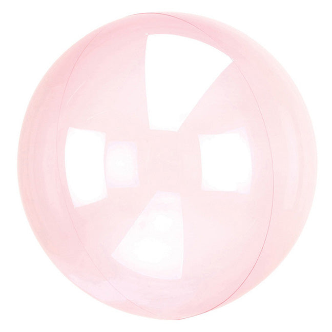 Balon foliowy z helem orbz transparentny różowy, AM, 46 cm - Warsaw balloonmakers