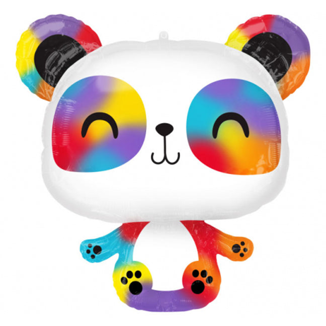 Balon foliowy z helem, kolorowy, Anagram, 60cm - Panda