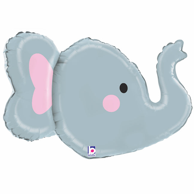 Balon foliowy z helem, przestrzenny, Grabo, 86cm - Słoń 3D