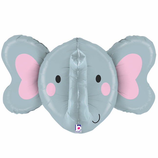 Balon foliowy z helem, przestrzenny, Grabo, 86cm - Słoń 3D