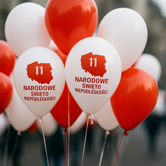 Balony z helem na Święto Niepodległości