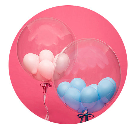 Balony z helem na baby shower