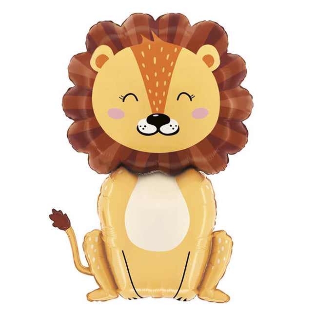 Balon foliowy z helem, lew, Grabo, 79cm - Jungle Lion