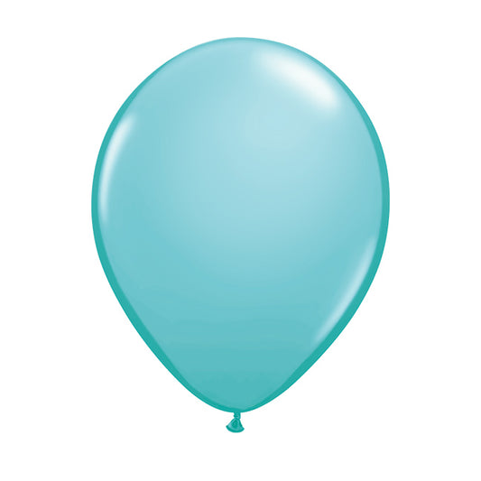 Balon lateksowy z helem, niebieski, Qualatex, 30cm - Caribbean Blue