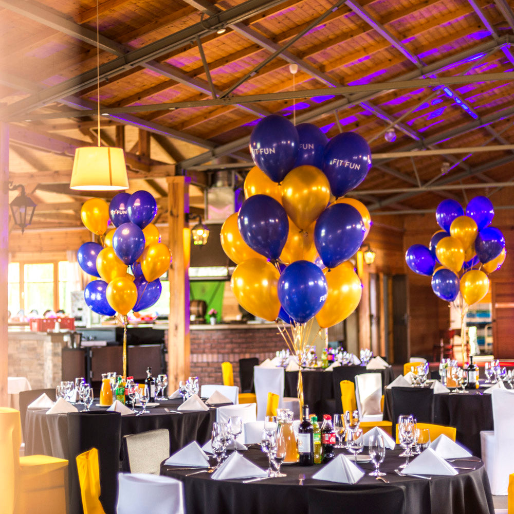 Gotowe bukiety balonowe z logo przygotowane na event firmowy