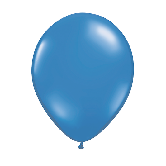 Balon lateksowy z helem, Qualatex, 30cm - Sapphire Blue Krystaliczny