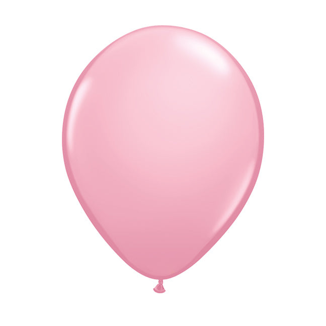 Balon lateksowy z helem, różowy, Qualatex, 30cm - Pink