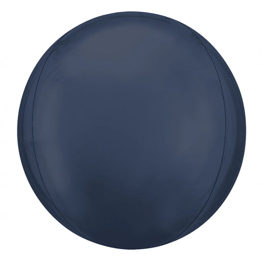 Kulisty Balon foliowy z helem, Kula 3D, Orbz, Anagram, 48cm - Satin true navy