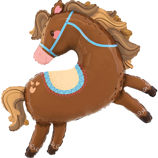 Balon foliowy z helem, Koń, Grabo, 94cm - Lovely Horse