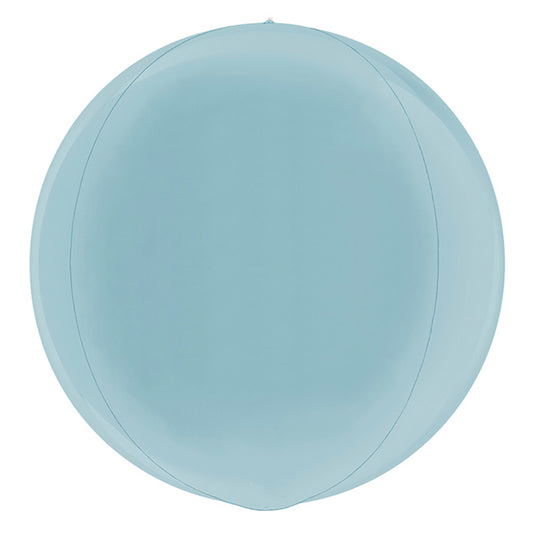 Balon foliowy z helem 3D, Orbz, Grabo, 48cm - Pastel Blue