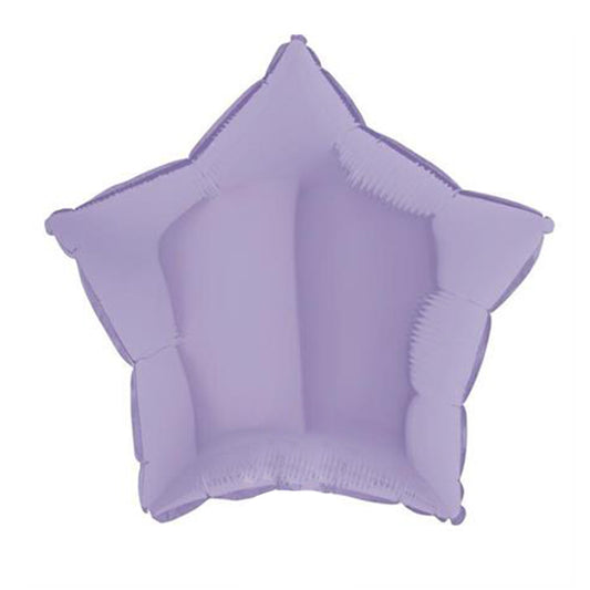 Balon foliowy z helem, fiolet, Grabo, 45cm - Gwiazdka Matowa Lilac