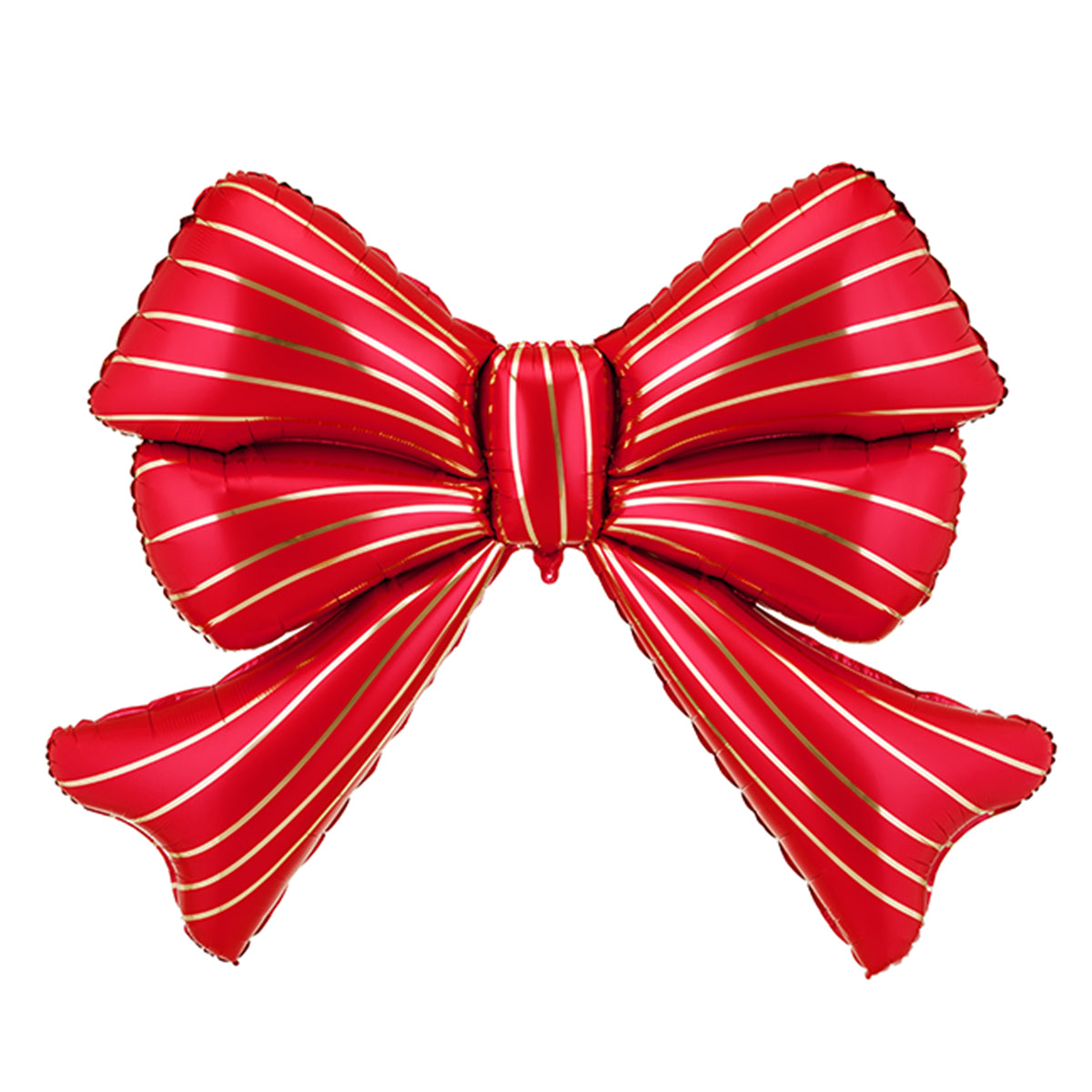Czerwony balon foliowy w kształcie kokardy, 139 × 111 cm