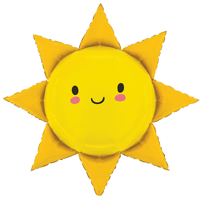 Balon foliowy z helem, Grabo, Słońce, 79cm - Summer Sun