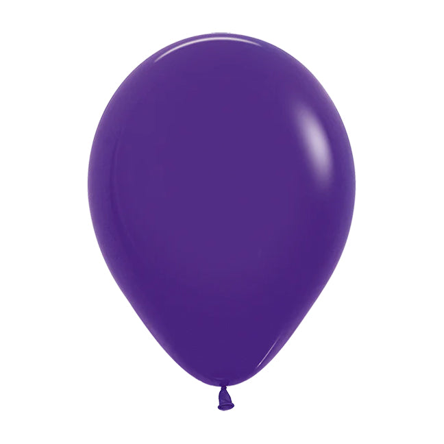 Balon lateksowy z helem, fioletowy, Qualatex, 30cm - Purple Violet