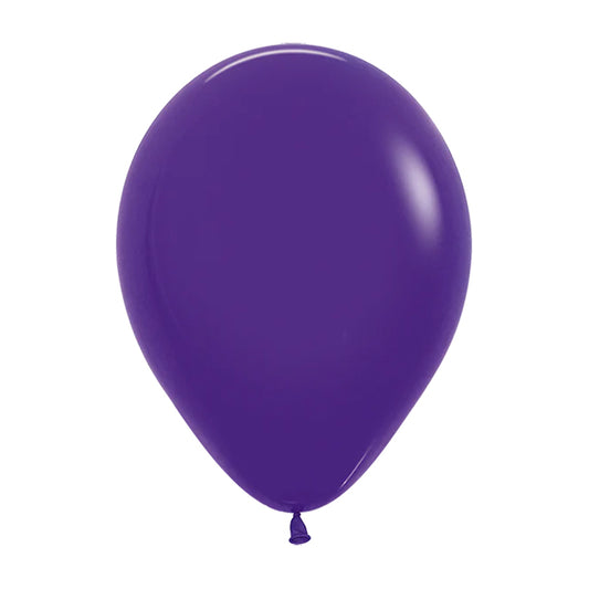 Balon lateksowy z helem, fioletowy, Qualatex, 30cm - Purple Violet