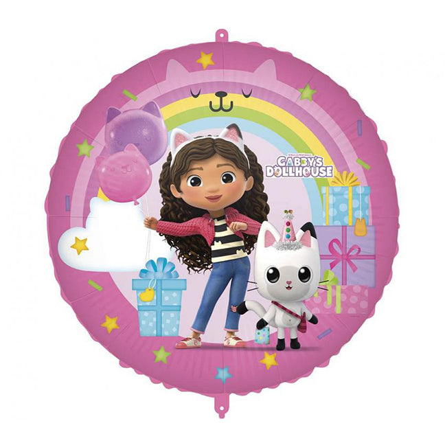 Balon foliowy z helem, okrągły, Procos, 46cm - Gabby's Dollhouse