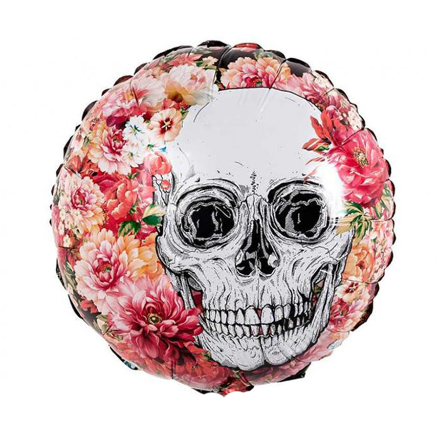 Balon foliowy czaszka z helem, Santa Muerte, 45 cm