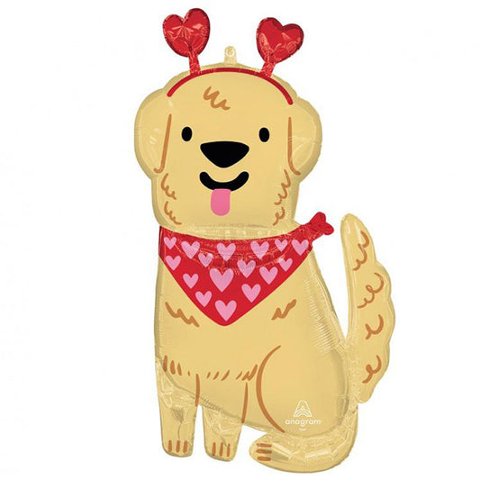 Balon foliowy z helem, Golden Retriever, Pies, Anagram, 86cm - Doggone Cute