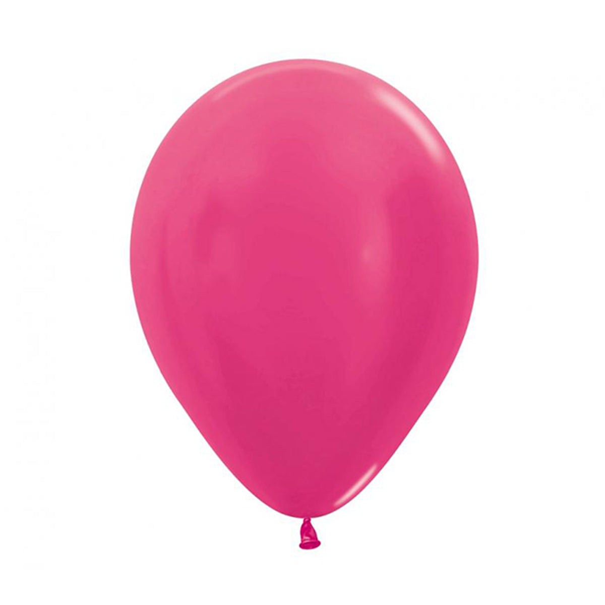Balon lateksowy z helem, różowy metaliczny Sempertex Metallic Fuksja, 30 cm
