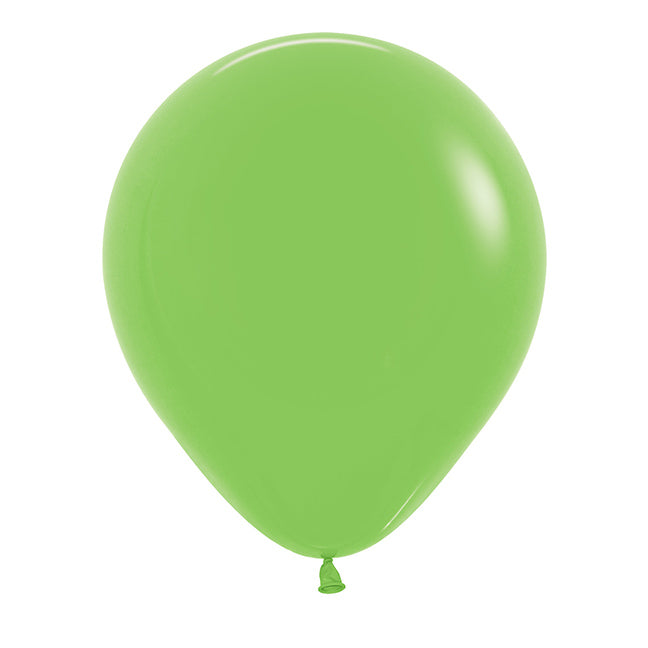 18" Balon lateksowy z helem, Sempertex, 45cm - Fashion Lime Green