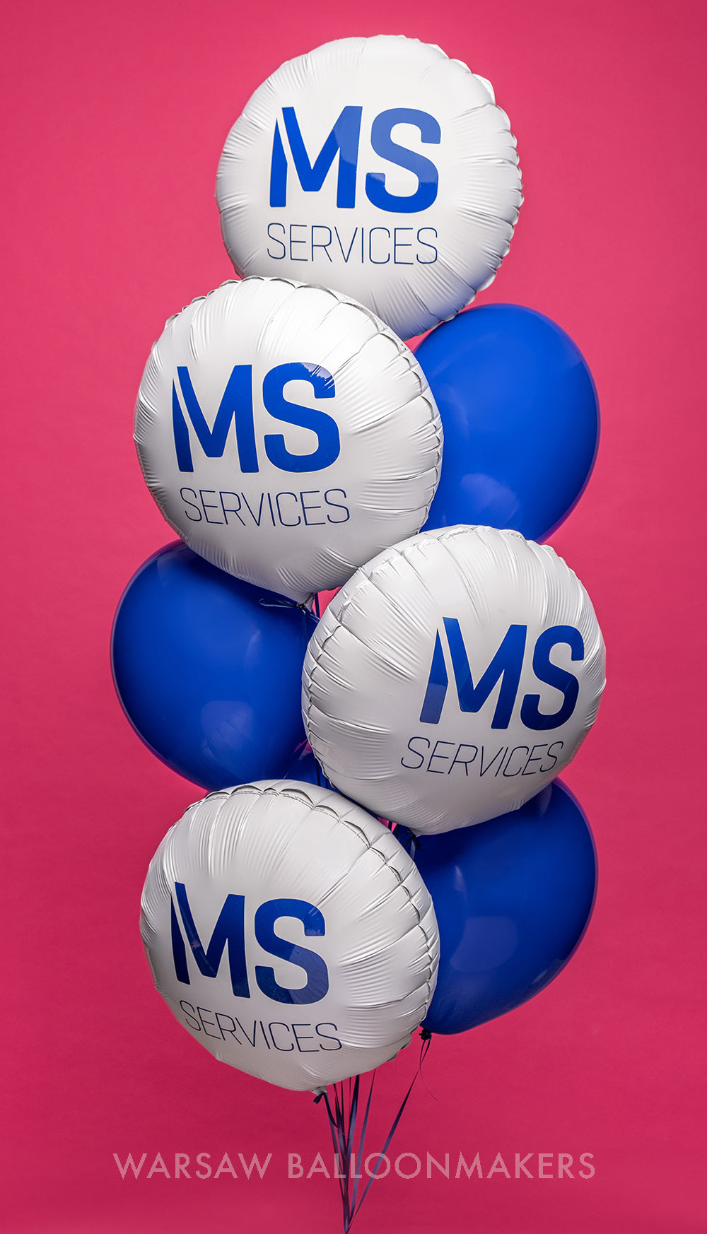 balony z logo granat bukiet balonowy z helem dla firm ms services warszawa dostawa warsaw balloonmakers
