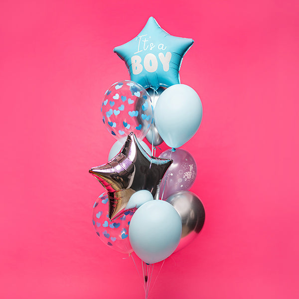 Balony z helem na baby shower