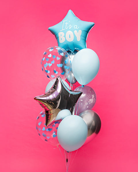 Balony z helem na baby shower
