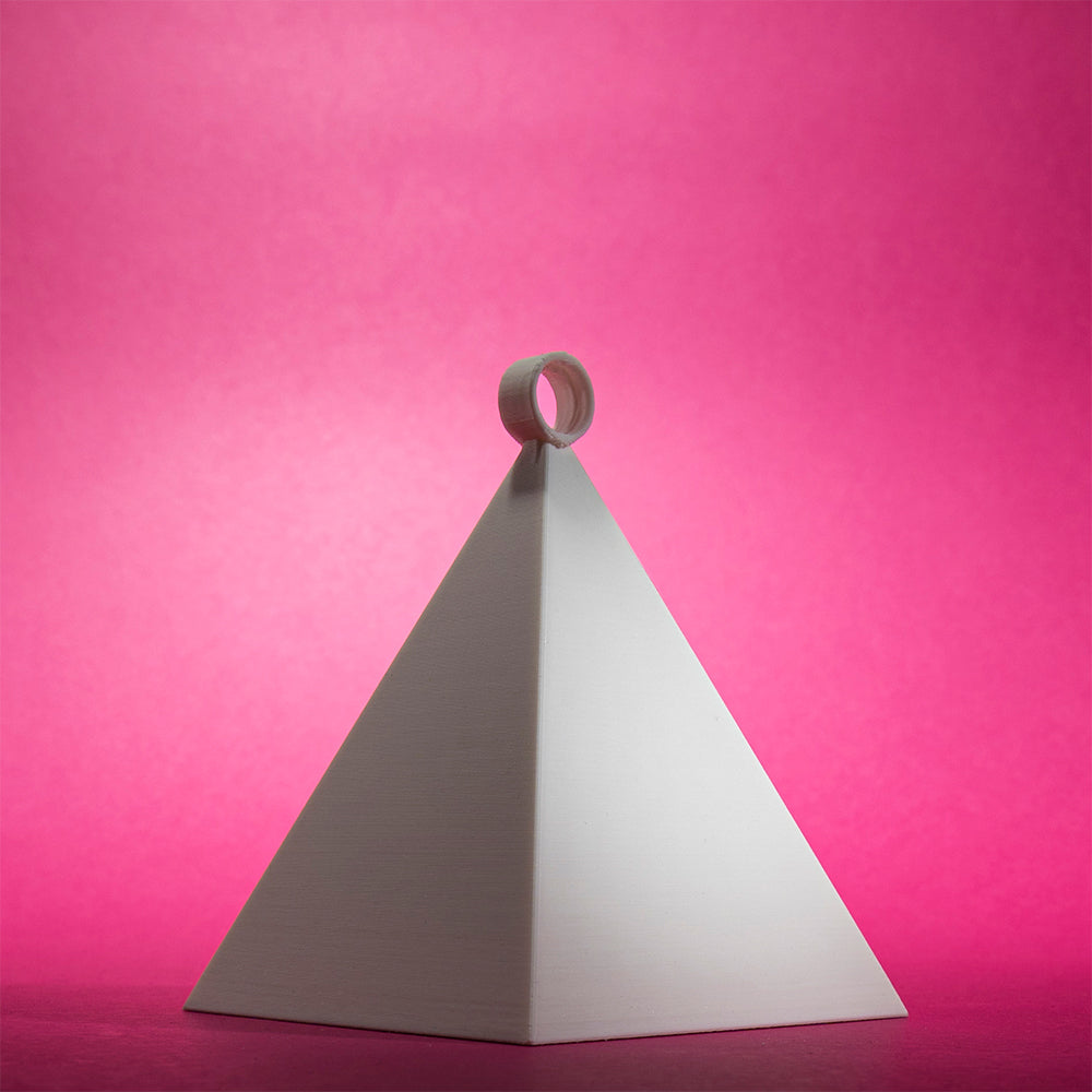 Ciężarek do balonów piarmidka, wydruk 3D, 9 cm