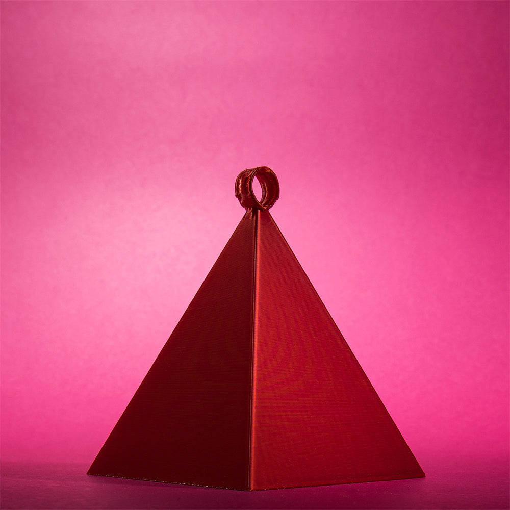 Ciężarek do balonów piarmidka, wydruk 3D, 9 cm